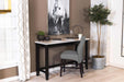 Toby 60-inch Marble Counter Dining Table Rustic Espresso