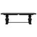 Florence 126-inch Extension Dining Table Distressed Black