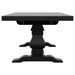 Florence 126-inch Extension Dining Table Distressed Black