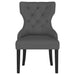 Baney Fabric Upholstered Dining Side Chair Grey and Black