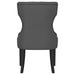 Baney Fabric Upholstered Dining Side Chair Grey and Black