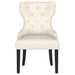 Baney Fabric Upholstered Dining Side Chair Beige and Black