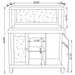 Yvaine 2-door Mirrored Acrylic Home Bar Wine Cabinet Silver