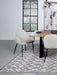 Emma Fabric Upholstered Dining Arm Chair Fog Grey (Set of 2)