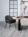 Emma Fabric Upholstered Dining Arm Chair Charcoal (Set of 2)