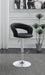 Barraza 29-inch Adjustable Height Bar Stool Black and Chrome