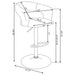 Barraza 29-inch Adjustable Height Bar Stool Black and Chrome