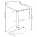 Bidwell Upholstered Adjustable Bar Stool Black (Set of 2)