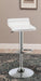 Bidwell Upholstered Adjustable Bar Stool White (Set of 2)