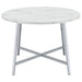 Alcott Round 45-inch Dining Table Carrara Faux Marble