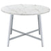 Alcott Round 45-inch Dining Table Carrara Faux Marble