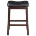 Donald Upholstered Counter Stool Cappuccino (Set of 2)