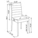 Maston Upholstered Dining Side Chair White (Set of 4)