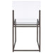 Adino Acrylic Dining Side Chair Black Nickel (Set of 2)