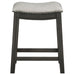 Elliston Backless Counter Stool Dark Grey (Set of 2)