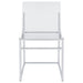 Adino Acrylic Dining Side Chair Chrome (Set of 2)