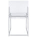 Adino Acrylic Dining Side Chair Chrome (Set of 2)