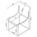 Adino Acrylic Dining Side Chair Chrome (Set of 2)