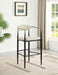 Tina Fabric Upholstered Bar Chair Beige (Set of 2)