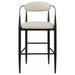 Tina Fabric Upholstered Bar Chair Beige (Set of 2)