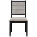 Elodie 7-piece Rectangular Extension Leaf Dining Set Black