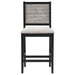 Elodie 5-piece Extension Leaf Counter Dining Set Black