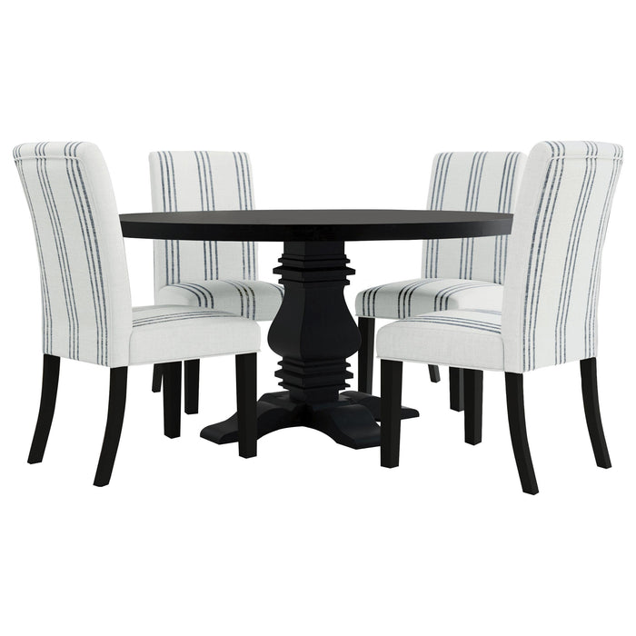 Herran Upholstered Dining Side Chair Beige (Set of 2)