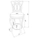 Adamsville Upholstered Swivel Counter Height Stool Black