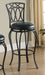 Adamsville Upholstered Swivel Bar Stool Black