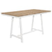 Hollis 5-piece Counter Height Dining Set Brown and White