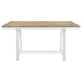 Hollis 5-piece Counter Height Dining Set Brown and White