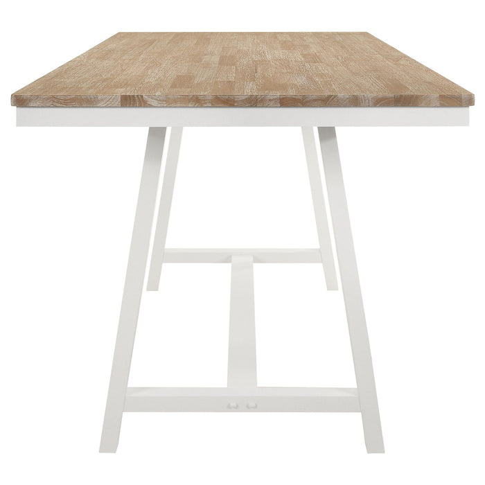 Hollis 5-piece Counter Height Dining Set Brown and White