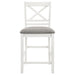 Hollis 5-piece Counter Height Dining Set Brown and White
