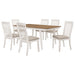 Nogales 7-piece Rectangular Dining Table Set Off White
