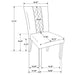 Malia 7-piece Refractory Extension Leaf Dining Table Set Oak