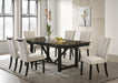 Malia Fabric Upholstered Dining Side Chair Beige (Set of 2)
