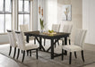 Malia Fabric Upholstered Dining Side Chair Beige (Set of 2)