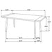 Maverick 70-inch Solid Wood Dining Table Natural Mango