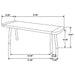 Maverick Wood Dining Bench Natural Mango and Black