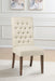 Douglas Upholstered Dining Side Chair Oatmeal (Set of 2)
