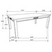 Marbrisa Rectangular 71-inch Wood Dining Table Matte Black