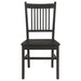 Marbrisa Wood Dining Side Chair Matte Black (Set of 2)