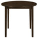 Bucknell 3-piece Round Drop Leaf Dining Table Set Cappuccino