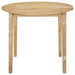 Bucknell 3-piece Round Drop Leaf Dining Table Set Natural