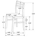 Bucknell 3-piece Round Drop Leaf Dining Table Set Natural