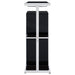 Zinnia 2-tier Glass Shelf Home Bar Wine Cabinet Black