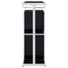 Zinnia 2-tier Glass Shelf Home Bar Wine Cabinet Black