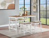 Martina 5-piece Rectangular Counter Height Dining Set White