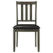 Parkwood 5-piece Square Dining Table Set Charcoal