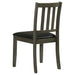 Parkwood 5-piece Square Dining Table Set Charcoal